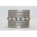 Bangle Cuff Bracelet Sterling Silver 925 Jewelry Handmade Engraved Women C452